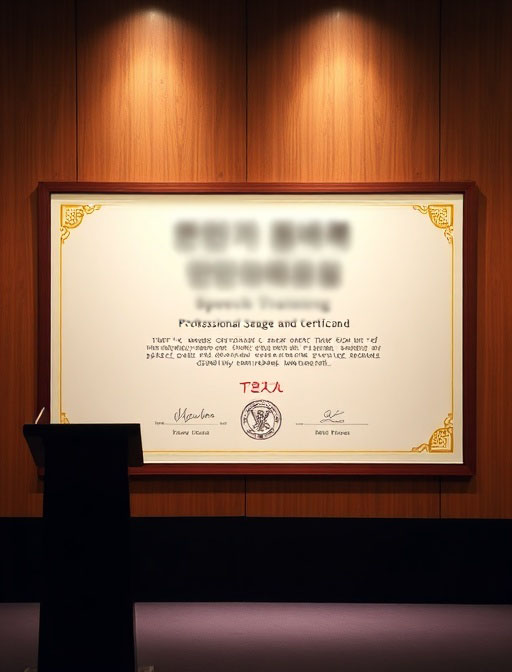 스피치 전문가 인증서