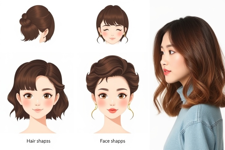 얼굴형별 스타일